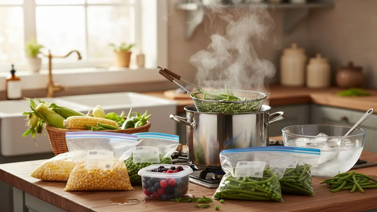 How to Freeze Vegetables from the Garden