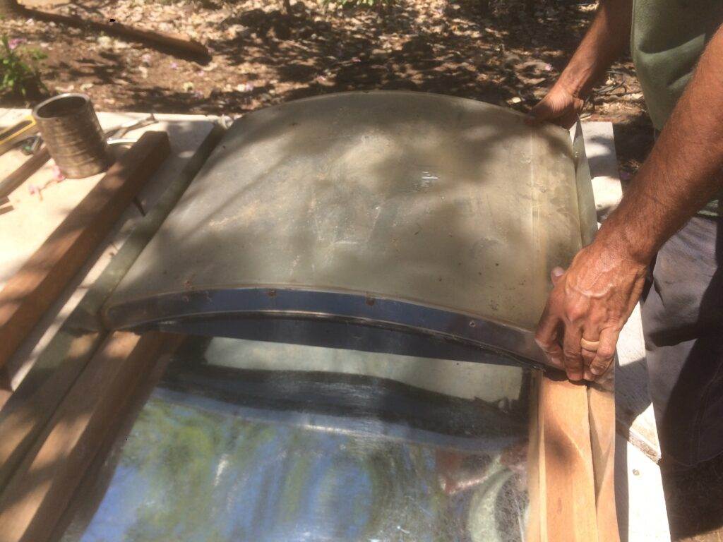 First transparent dome.