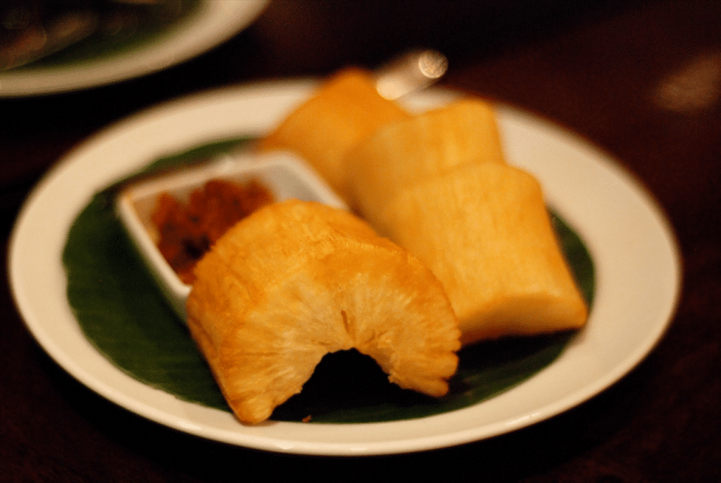 cooked cassava