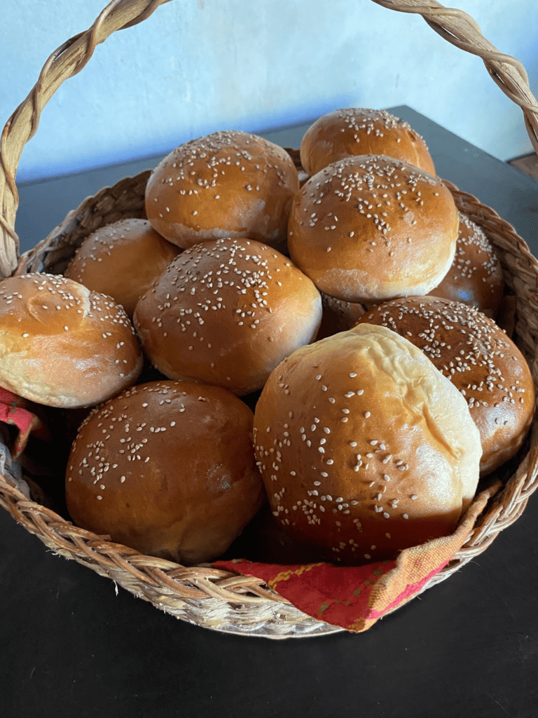 Bread in basket