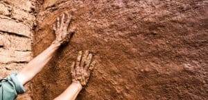 earthen plastering
