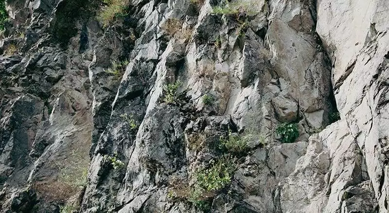 stone rocks on the mountain as background.